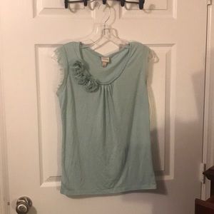 Merona Mint Sleeveless Blouse Medium